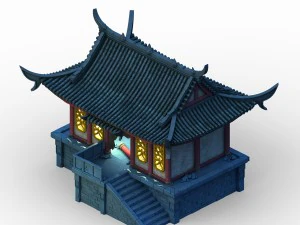 construyendo una casa fantasma - casa embrujada 01 Modelo 3D