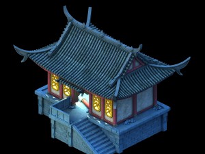 building ghost house - haunted house 01 3D मॉडल
