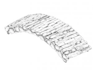 building accessories - white jade stone bridge 3D Model
