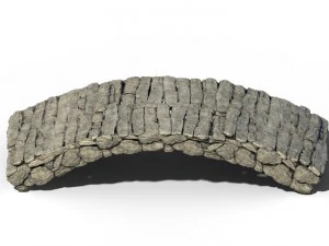 building accessories - white jade stone bridge 3D Model