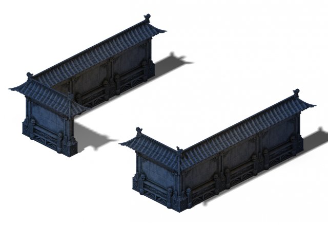 building - stone chamber wall 02 3D मॉडल .c4d .max .obj .3ds .fbx .stl .blend 