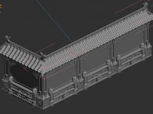 building - stone chamber wall 02 3D मॉडल
