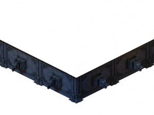 building - stone chamber wall 03 Model 3D