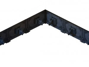 building - stone chamber wall 03 3D Model