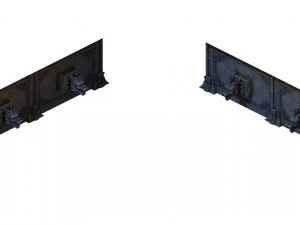 building - stone chamber wall 03 3D Model