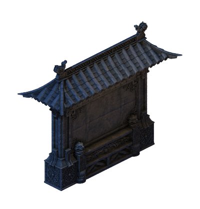 building - stone chamber wall 04 Model 3D .c4d .max .obj .3ds .fbx .stl .blend 