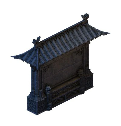 building - stone chamber wall 04 3D Model .c4d .max .obj .3ds .fbx .stl .blend 