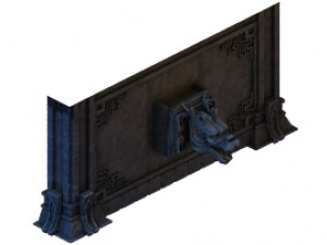 building - stone chamber wall 04 Model 3D
