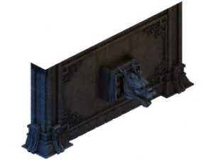 building - stone chamber wall 04 3D Model