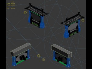 building - stone chamber wall 04 Model 3D