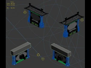 building - stone chamber wall 04 3D Model
