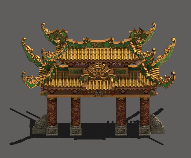 architectural image of the door - arch 3D Модель .c4d .max .obj .3ds .fbx .stl .blend 