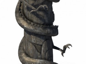 building decoration - panlong column 03 Model 3D