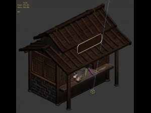 street - small street vendors 3D Model