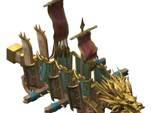 barracks war - dragon car 3D Model