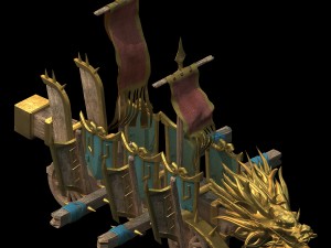 barracks war - dragon car 3D Модель