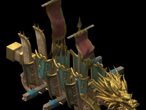barracks war - dragon car 3D Model