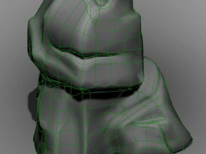 cartoon world - mountain stone 3D Model