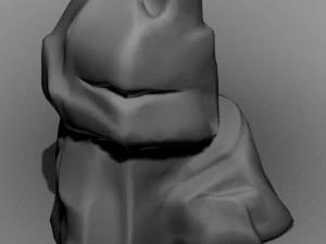 cartoon world - mountain stone 3D Model