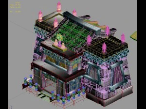 cartoon world - house 13 3D Model