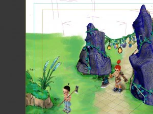 cartoon world - pumpkin mountain gate 13 3D Model