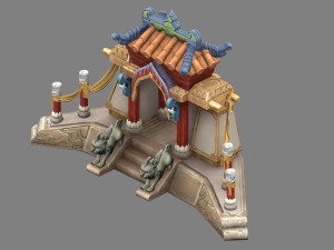 cartoon world - gate Model 3D