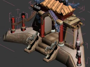 cartoon world - gate 3D Model