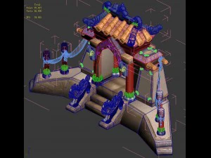 cartoon world - gate 3D Model