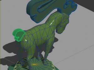 cartoon world - stone donkey 15 Modello 3D