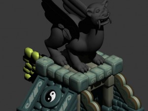 cartoon world - stone beast stairs 15 3D 모델