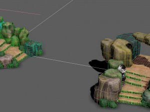 cartoon world - wild fake terrain 13 Modelo 3D