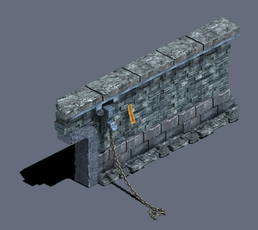 trapped dragon cave - wall 01 3D Model .c4d .max .obj .3ds .fbx .stl .blend 