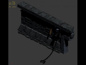 trapped dragon cave - wall 01 Modelo 3D