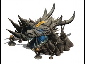 trapped dragon cave - entrance Modelo 3D