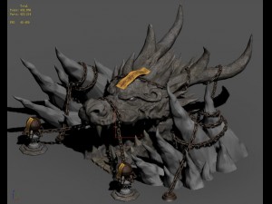 trapped dragon cave - entrance 3D Model