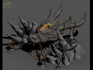 trapped dragon cave - entrance 3D Model