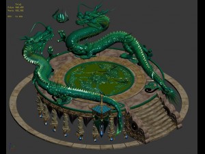 dragon - transmission platform 01 3D 模型