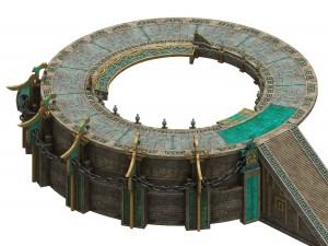staircase round platform - temple hall 3D Модель