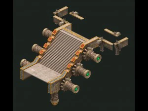 martial - organs stairs 3D Model