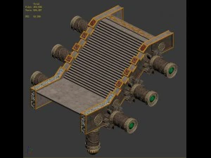 martial - organs stairs 3D Model
