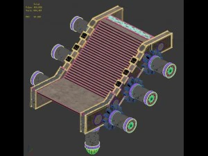 martial - organs stairs 3D Model