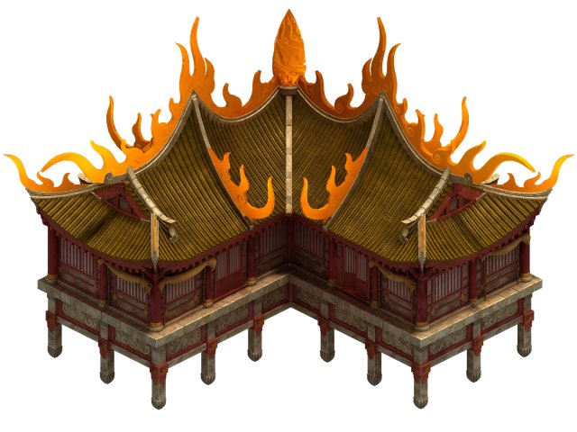 temples - partial room 05 3D Модель .c4d .max .obj .3ds .fbx .stl .blend