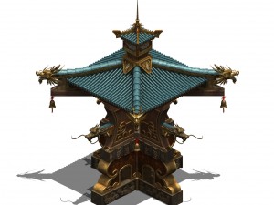 secret state - water curtain booth Modelo 3D