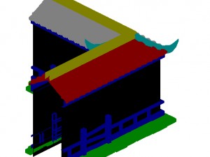 house - city wall 032 3D Модель