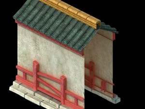 house - city wall 032 3D Модель