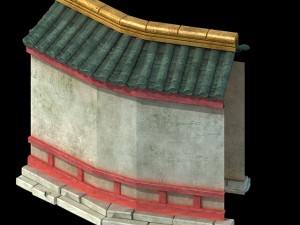 house - city wall 032 3D Модель