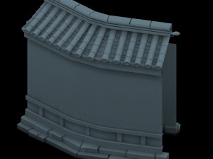 house - city wall 032 3D Модель