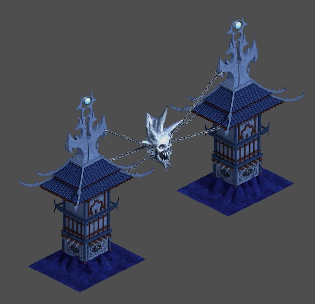 magic are - gates 3D-Modell .c4d .max .obj .3ds .fbx .stl .blend 