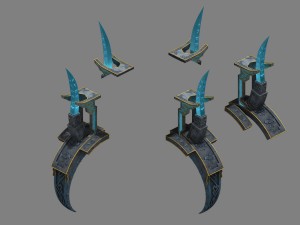 magic city - roadside pillars 3D 모델