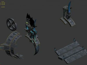 magic city - roadside pillar 02 3D Model